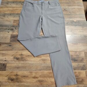 FootJoy Mens Gray Active Performance Golf Pants Stretch W38 L32 FJ Logo 5-Pocket